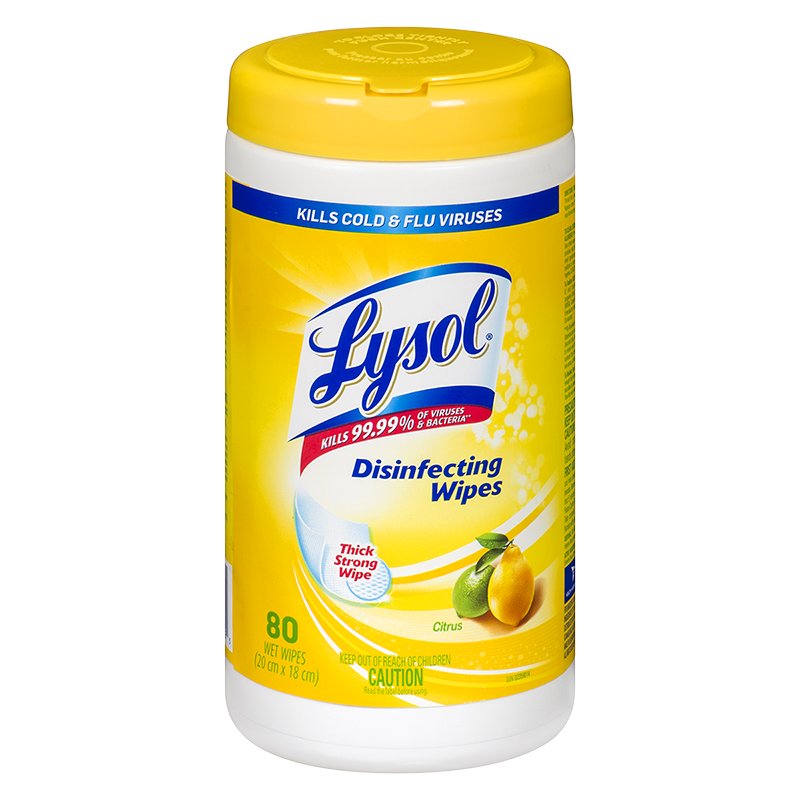 Lysol Disinfecting Wipes 80ct ICS Clean Supplies